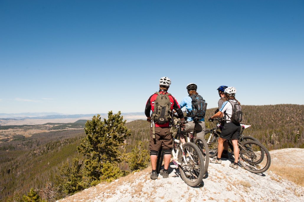 Mountain bikers near Butte